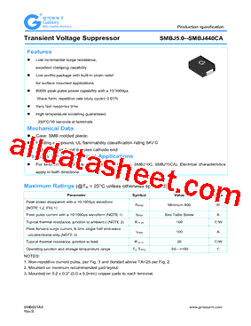 SMBJ240A型号图片