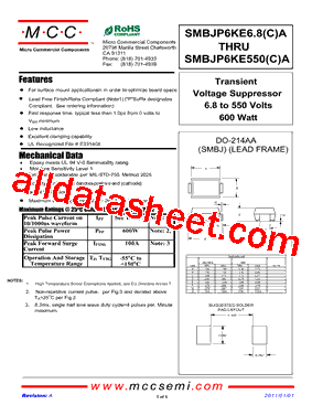 SMBJP6KE15CA-TP型号图片