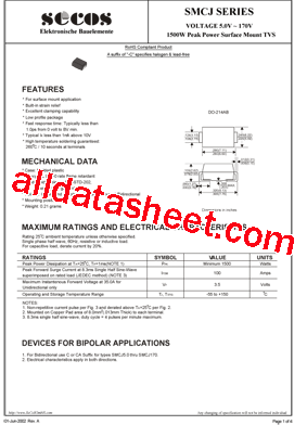 SMCJ1.5KE100CA-TP型号图片