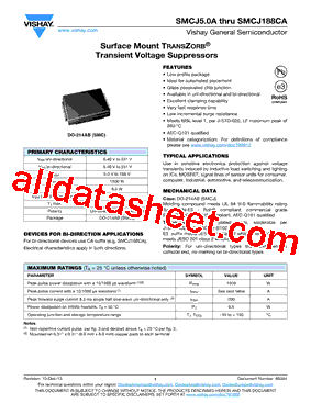 SMCJ188A-E3/9AT型号图片