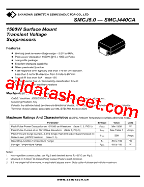 SMCJ250CA型号图片