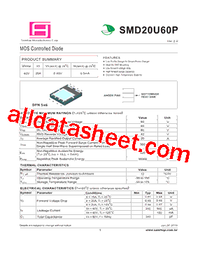 SMD20U60P型号图片