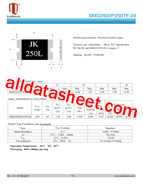 SMD2920P250TF-24型号图片