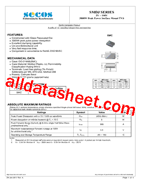 SMDJ6.0A型号图片