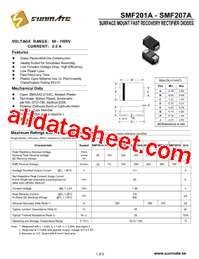 SMF205A型号图片