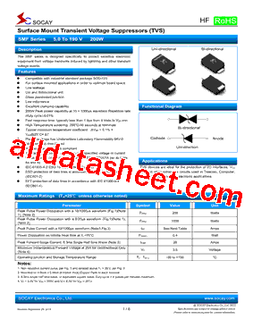 SMF6.5CA型号图片