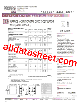 SMH54RA-20.00MHZ型号图片
