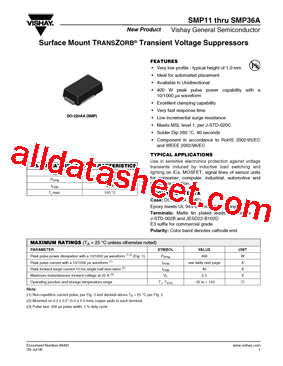 SMP11A-E3/85A型号图片