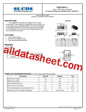 SMS3401A型号图片