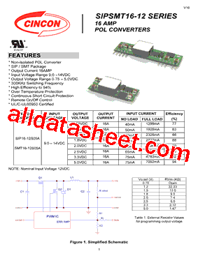 SMT16-12S05A型号图片