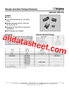 SMV1417-004型号图片