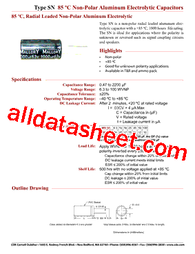 SN2R2M100ST型号图片
