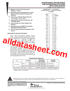 SN54ABT162823A型号图片