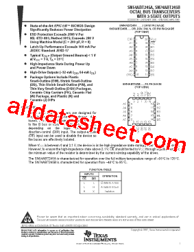 SN54ABT245AFK型号图片
