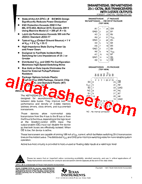 SN54ABTH25245型号图片