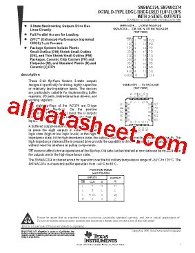 SN54AC374J型号图片