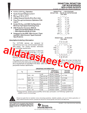 SN54ACT1284型号图片