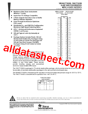 SN54ACT16240WD型号图片