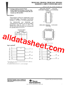 SN54ALS02A型号图片