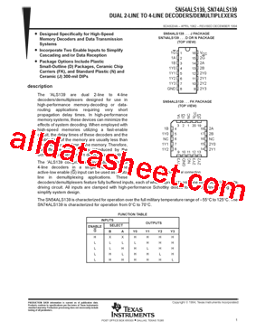SN54ALS139型号图片