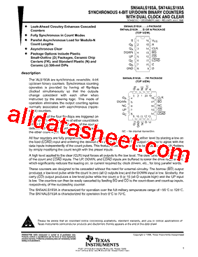 SN54ALS193AJ型号图片