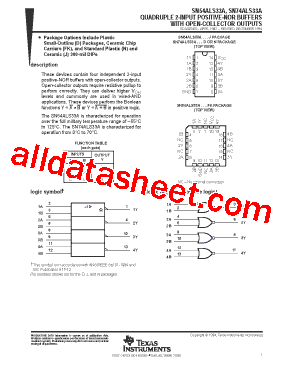 SN54ALS33A型号图片