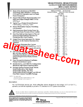 SN54ALVTH162244WD型号图片