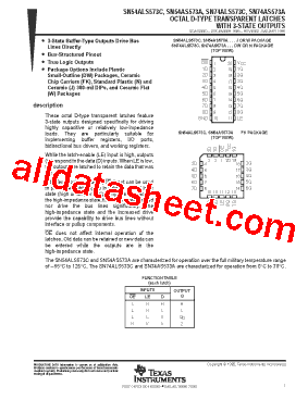 SN54AS573A型号图片