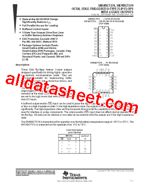 SN54BCT374型号图片