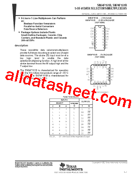SN54F151BJ型号图片