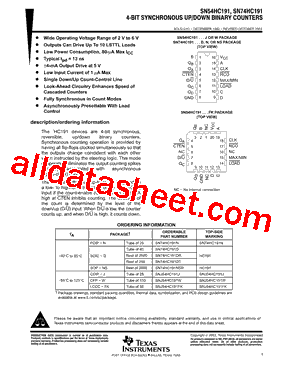 SN54HC191J型号图片