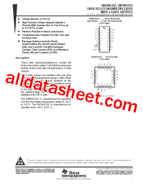 SN54HC251J型号图片