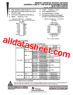SN54HC258J型号图片