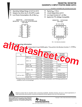SN54HCT00型号图片