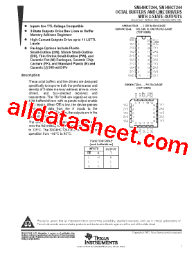 SN54HCT244W型号图片