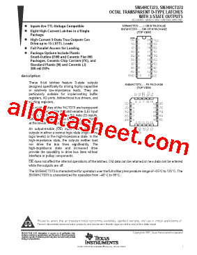 SN54HCT373J型号图片