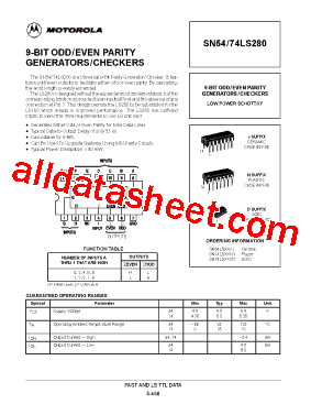 SN54LS280型号图片