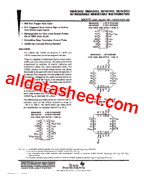 SN54LS422J型号图片