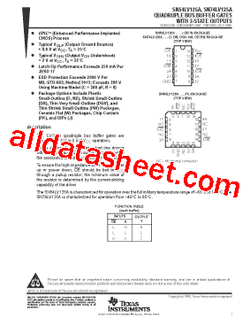SN54LV125型号图片