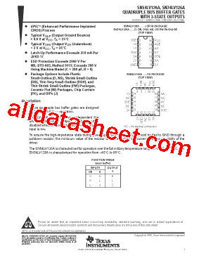 SN54LV126AW型号图片