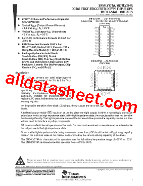 SN54LV374AW型号图片