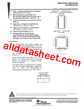 SN54LVC04AJ型号图片