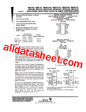SN54S197型号图片