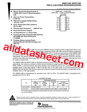 SN65C1406N型号图片