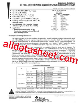 SN65C3223PW型号图片