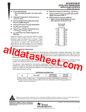 SN74ABT245BMDBREP型号图片