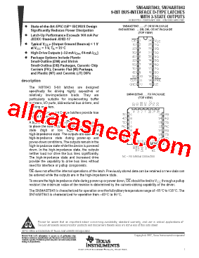 SN74ABT843DBRE4型号图片