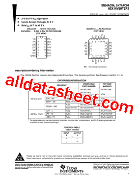 SN74AC04DR型号图片