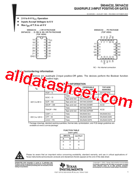 SN74AC32D型号图片