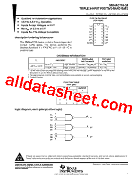 SN74ACT10QPWRG4Q1型号图片